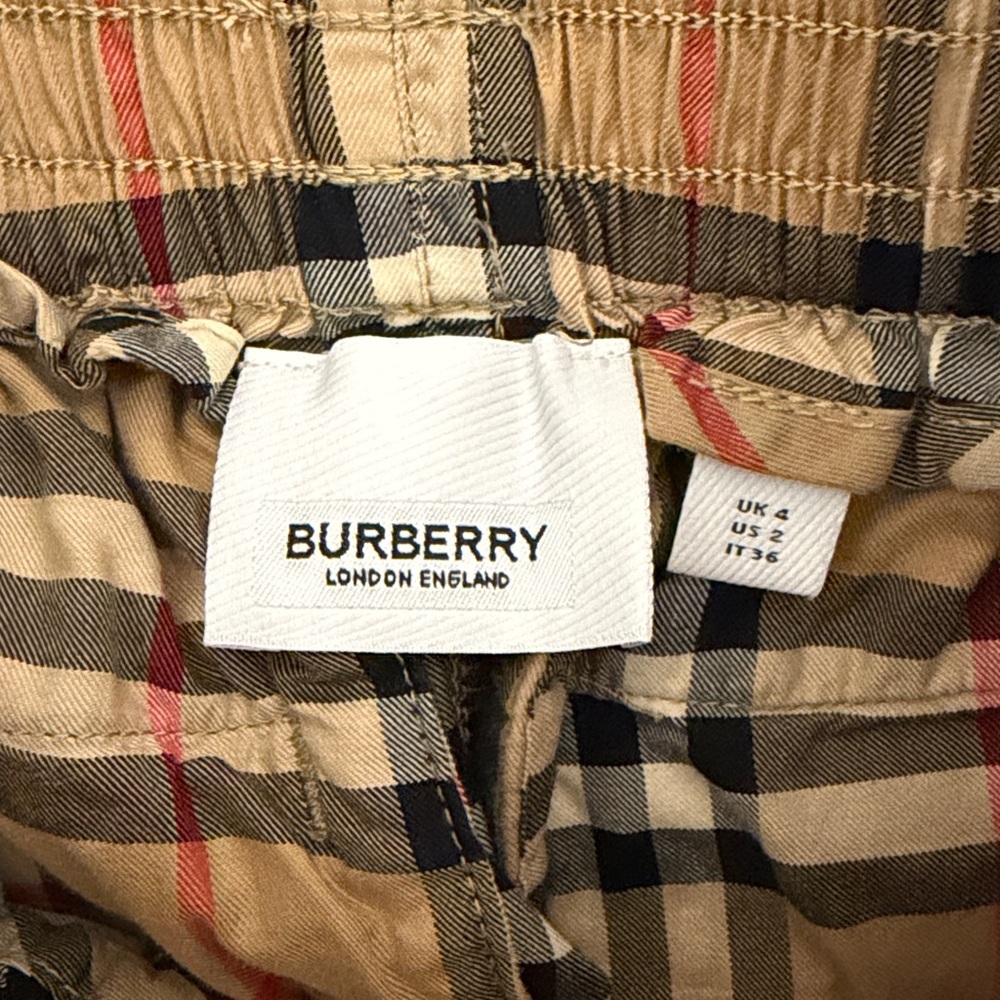 Burberry Vintage Check Side-Stripe Shorts Classic Designer Iconic - Picture 7 of 10